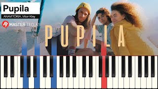 Pupila  - ANAVITÓRIA, part. Vitor Kley | Piano Tutorial