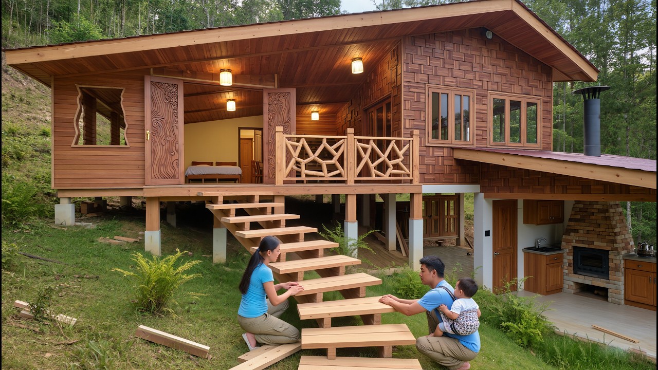 Молодожены удивили всех, построив дом своей мечты всего за 215 дней.