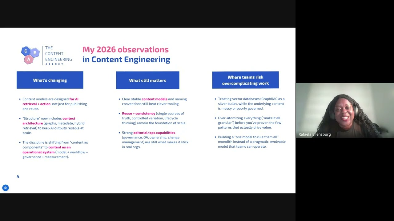Rafaela Ellensburg on Content engineering in ’26 - a Boye & Co members call