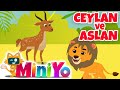 Ceylan ve aslan  miniyo hayvan arklar