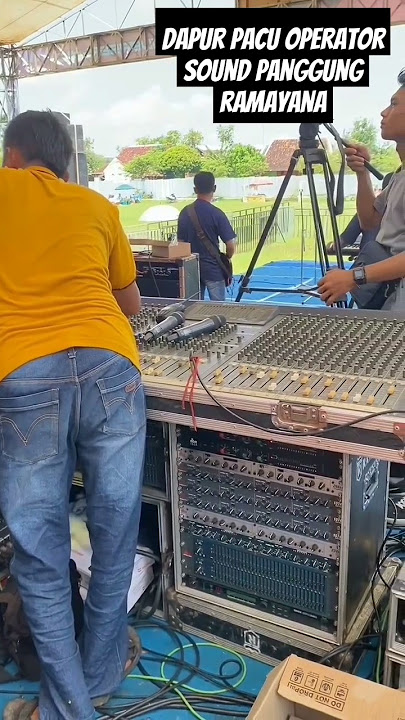 Suasana Dapur Pacu Sound Panggung Ramayana Saat Cek Sound New Pallapa #soundhajatan #soundsystem