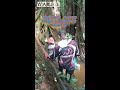 Sekeluarga mancing ke hutan kalimantan