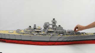 Building The Lego Bismarck Battleship
