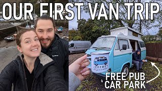 THE VAN ADVENTURES BEGIN!! FIRST TRIP IN OUR T25 CAMPERVAN