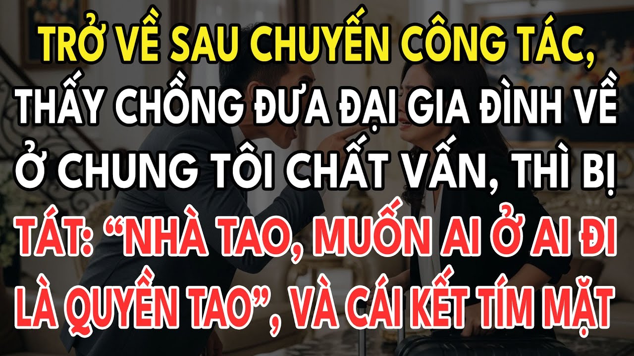 Vừa Đi Công Tác, Chồng Đưa Họ Hàng Về Nhậu. Tôi Hỏi Thì Anh Tát Tôi: 