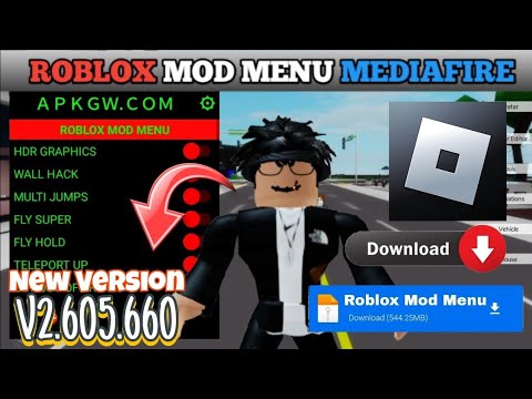 Roblox Mod Menu v2.604.491 - Gameplay - Free Robux and Antiban in