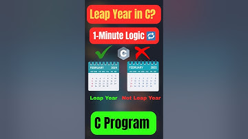 C Program to Check Leap Year 🔥 | Simple C Code Explained #shorts #ytshorts #viral #trending