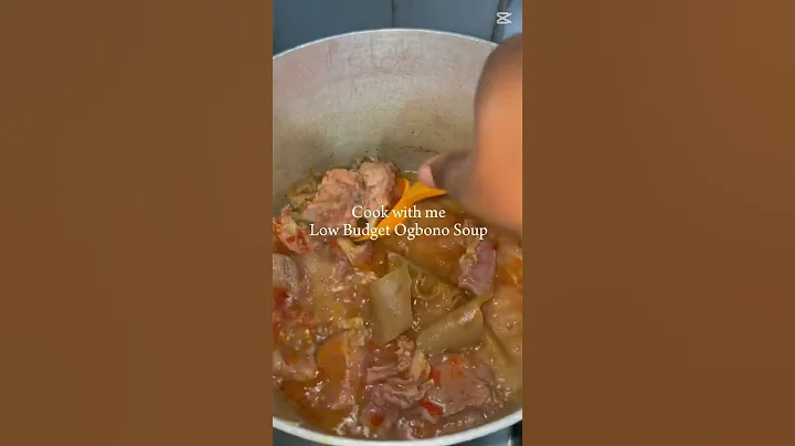 Cook Ogbono Soup with me. Simple and easy recipe. #cooking #cookingvideo #ogbonosoup #cookingshorts