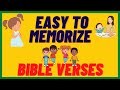 Short bible verses for children  part 1  easy to memorize   with different languages translation