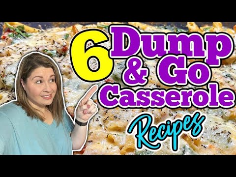 6 MIND-BLOWING DUMP & GO Casserole Recipes that YOU MUST TRY! | EASY Mouthwatering Casserole Dinners