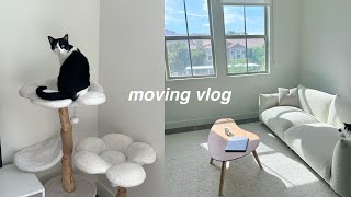 moving into my own apartment | unpacking, cleaning, productive days