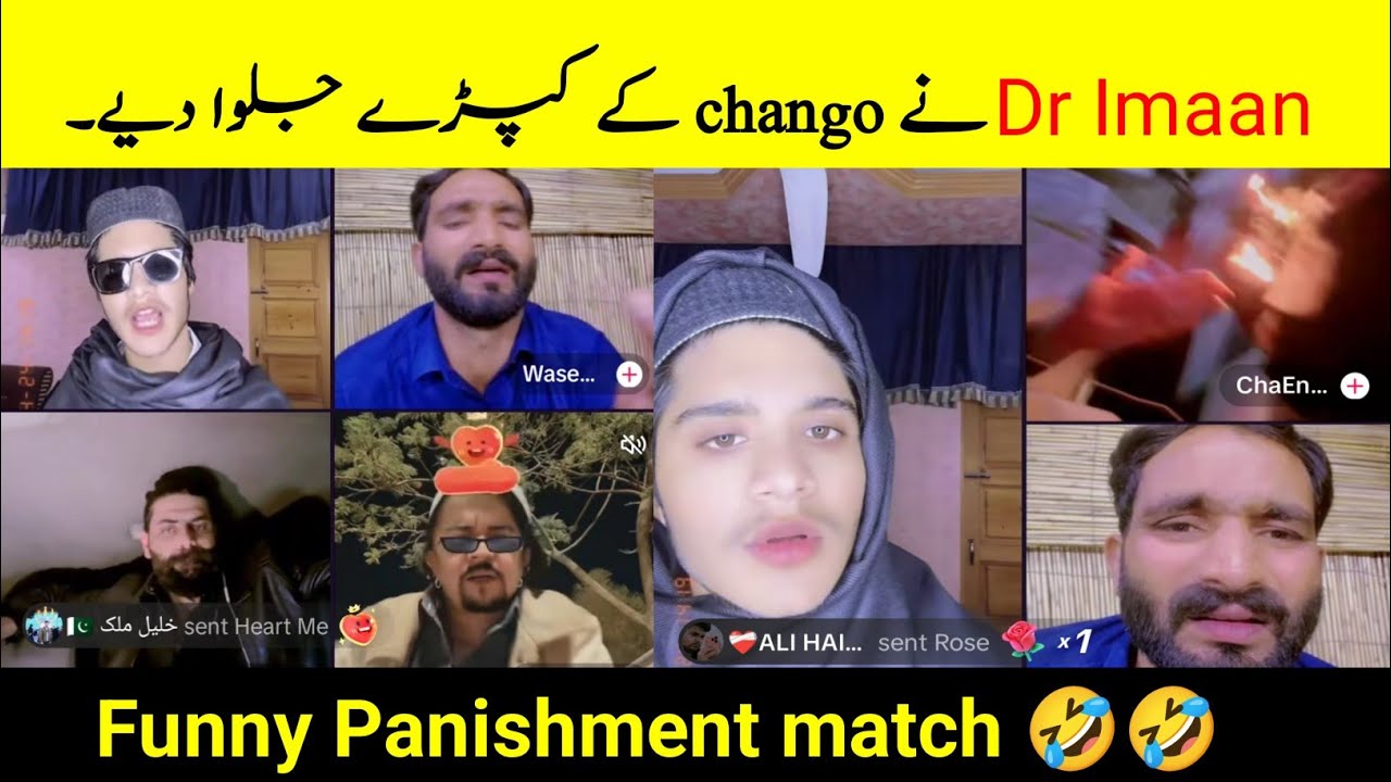 Dr Imaan and Waseem pendu |Waseem and chango funny Panishment match 