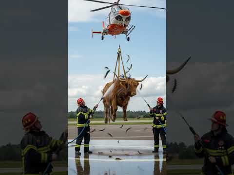 Baby Cow Saves Its Mother From Danger! #rescue #miracle #animals