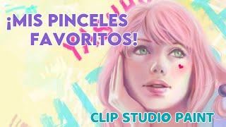 ¿Que pinceles utilizo en Clip Studio? ¿Cómo los uso?