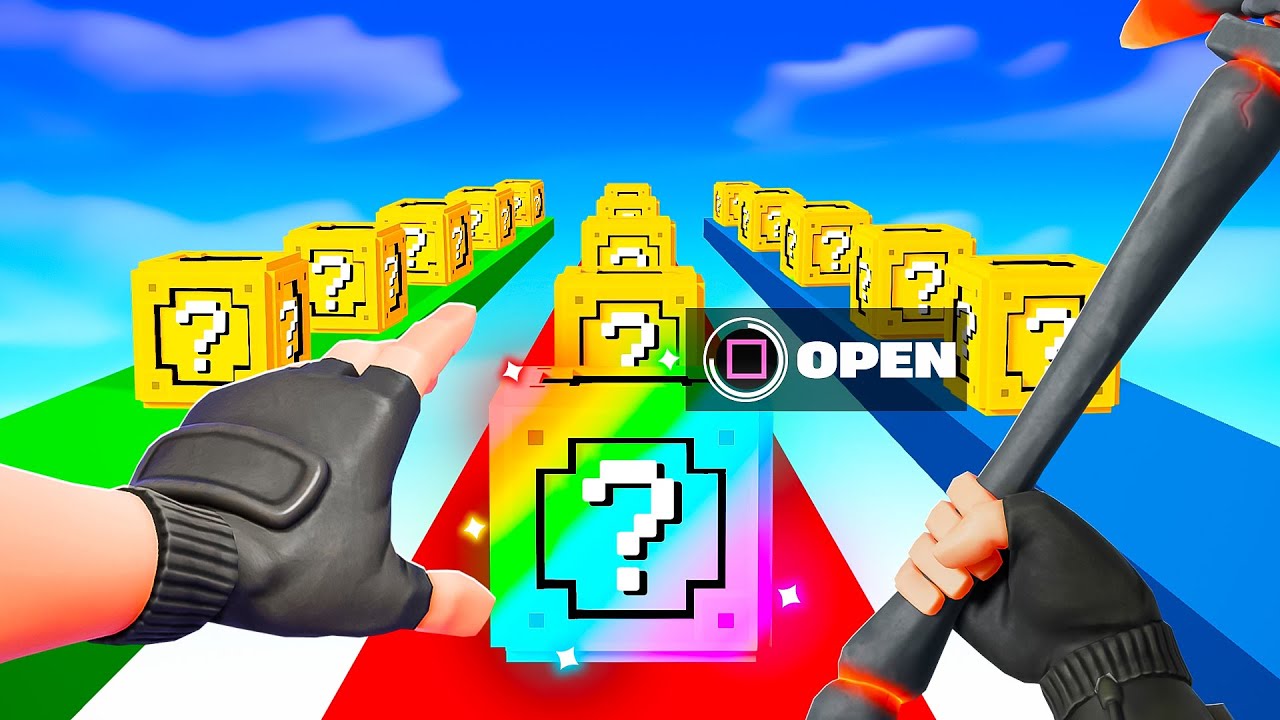 Fortnite But Everyone Has LUCKY BLOCKS!
