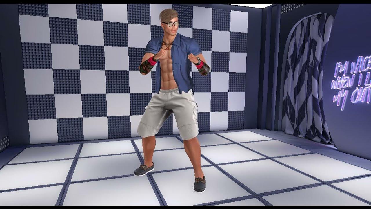 Explosive animation Bouncing Fight Idle 3d animation for secondlife YouTube