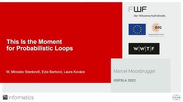 [OOPSLA] This Is the Moment for Probabilistic Loops
