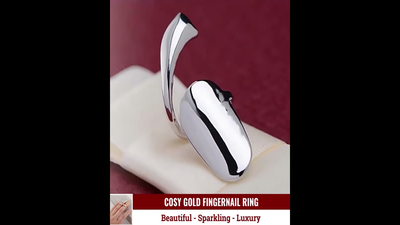 COSY sparkling gold fingernail Ring makes your stunning and sexy.