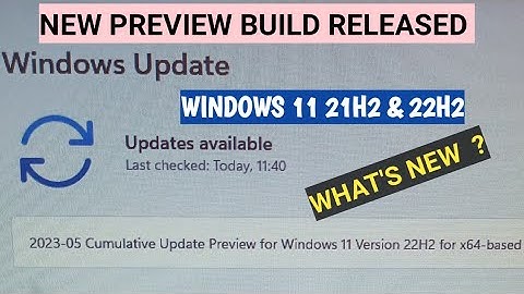 2023-05 cumulative update preview windows 11 version 22H2 | KB5026446 | windows 11 update
