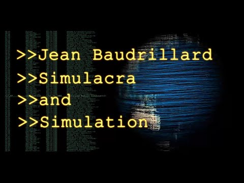 Simulacra and Simulation, Jean Baudrillard : r/99percentinvisible