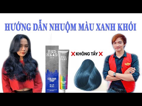 Nhuộm Màu Xanh Khói - BÀI 36. HƯỚNG DẪN NHUỘM TÓC MÀU XANH KHÓI . Màu nhuộm tóc hót nhất 2022 Xanh khói . Toro pan