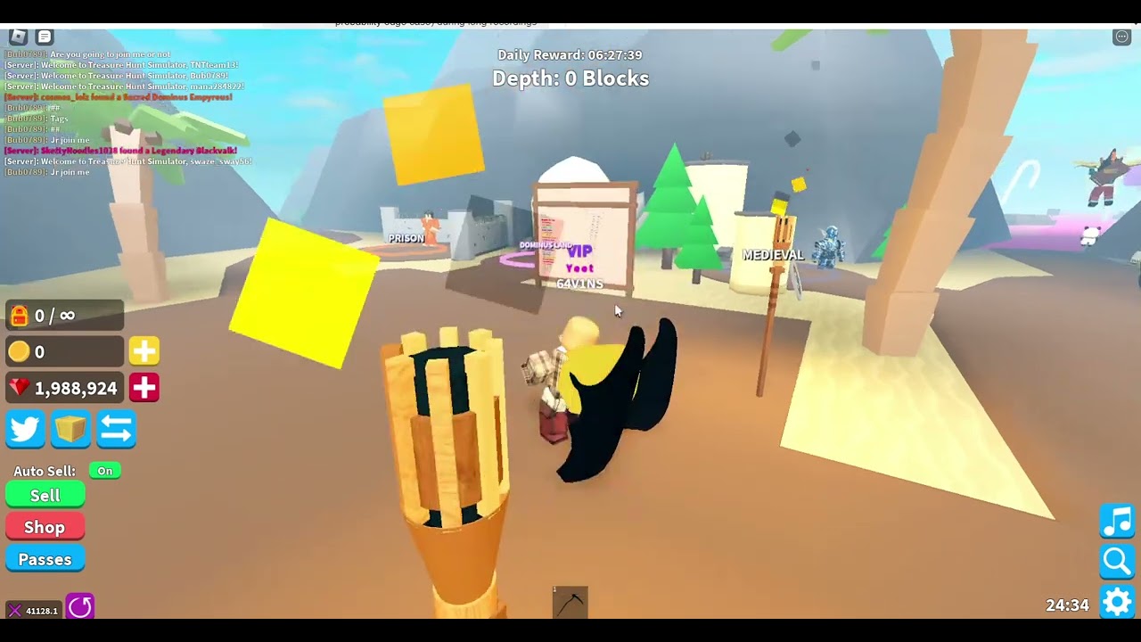 HOW TO USE TINYTASK IN TRESURE HUNT SIMULATOR (QUICK EASY TUTORIAL) (WOKRING 2023)