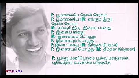 POOMAALAIYE THOL SERAVA | பூமாலையே தோள் சேரவா | Full Song with Tamil lyrics #Ilayaraja Super hit 90s
