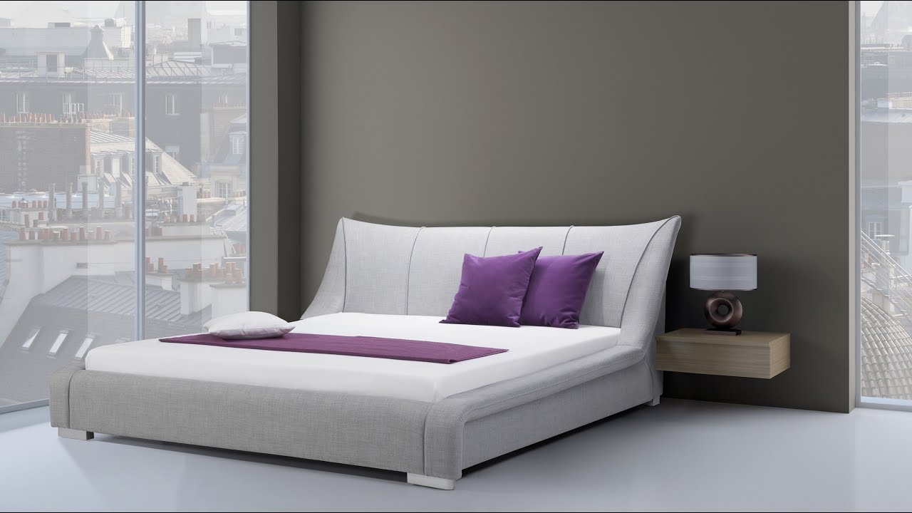 Beliani Lit à eau NANTES gris - Fr