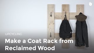 In this video you will learn how to make a coat rack from reclaimed wood. Tools & Materials: Wooden plans Wall plugs and screws 