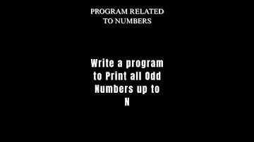 Print Odd Numbers up to N in Java | Java Programs for Beginners