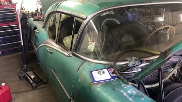 1957 Oldsmobile 98 Golden Racket 371 V8 engine run