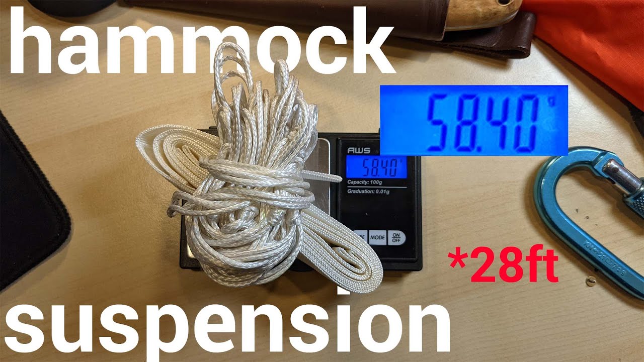 DIY Hammock Suspension MYOG YouTube