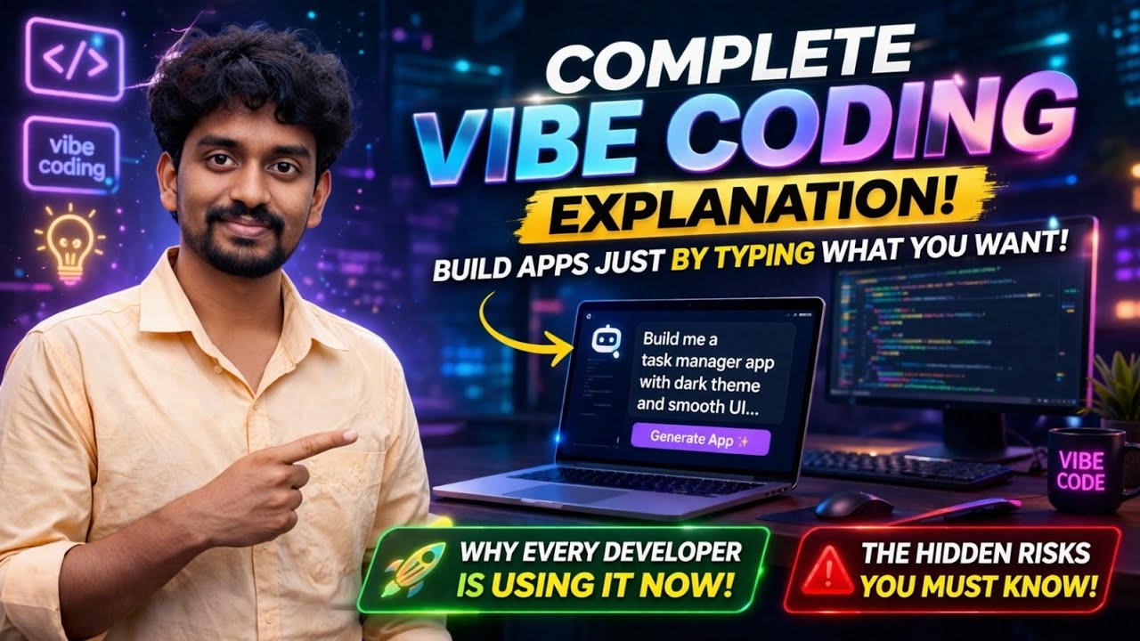 Vibe Coding Explained in Tamil 🔥 | Can AI Really Build Apps? Full Truth ...