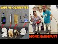 HUKKAH Vs Cigerret Vs Vape Vs Bidi 😡- Kaunsi Khatarnak hai 😱 *Experiment*