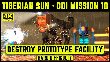 C&C TIBERIAN SUN - GDI MISSION 10 - DESTROY PROTOTYPE FACILITY (HUNGARY) - HARD - 4K