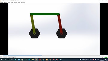 How to assemble four-bar parallelogram linkage in Solidworks | Grashof