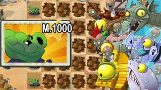 Plants vs Zombies 2 - Tiraguisantes Sombrio Nivel 1000 vs Todos los Zombot