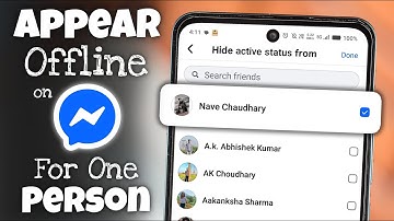 How to Appear Offline on Messenger for One Person