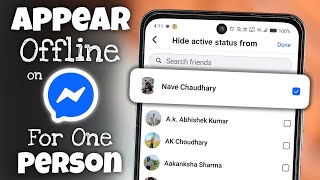 How to Appear Offline on Messenger for One Person screenshot 4
