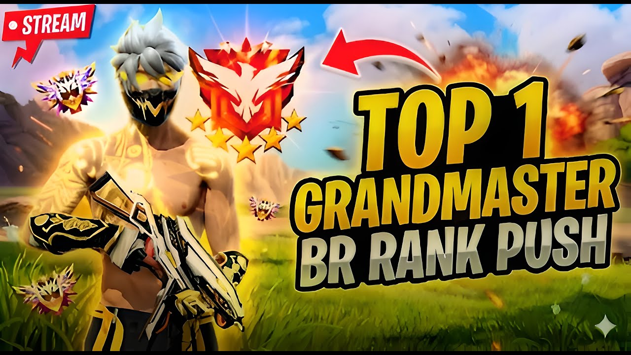 🔴LIVE BR TOP 1 GRANDMASTER PUSH 🔥 FREE FIRE LIVE 💻🎯 #freefirelive # ...