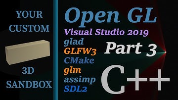 OpenGL on Windows 10 - Part 3 - popping up window, glfw3 linking, troubleshooting compile issues