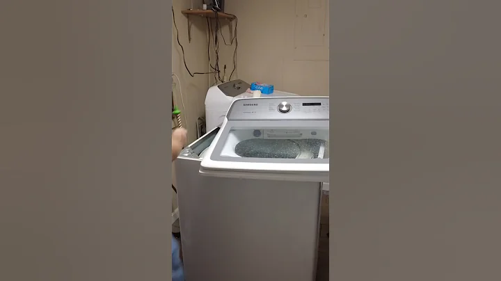 Samsung washer spring replacement.  Fixing a unbalanced load. Part 1