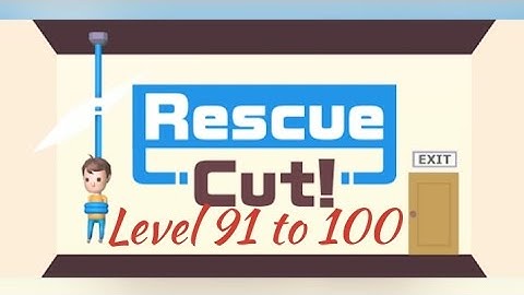 Rescue Cut - Rope Puzzle | Rescue Cut Gameplay Walkthrough | Level 91 to 100 | Tiny Toons