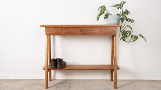 Building a modern entry hall table