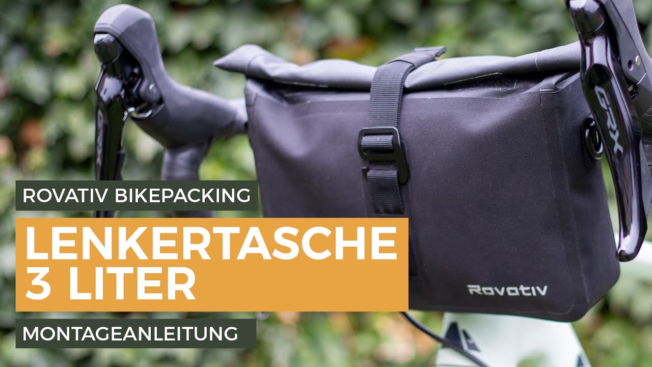 Rovativ Bikepacking Lenkertasche [3 Liter] Montageanleitung