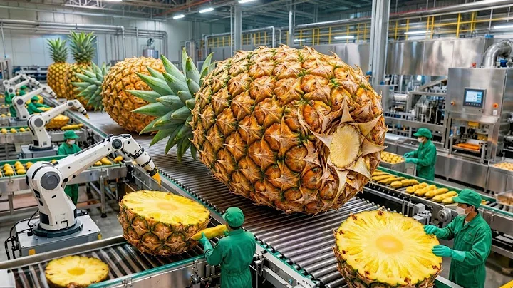 Inside a Modern Pineapple Factory: From Fresh Pineapples to Canned Rings (Full Process)
