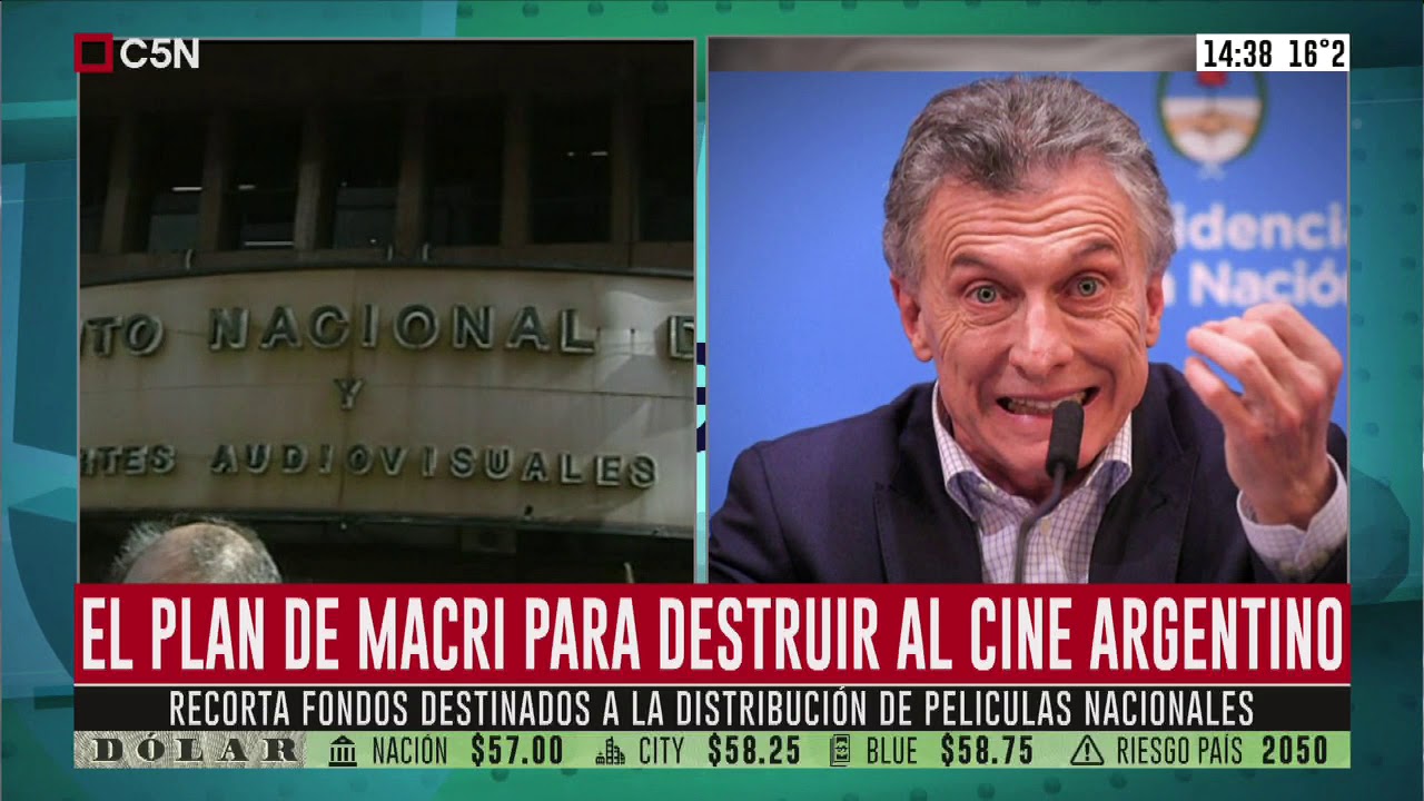 Resultado de imagen para Macri contra el Cine Nacional