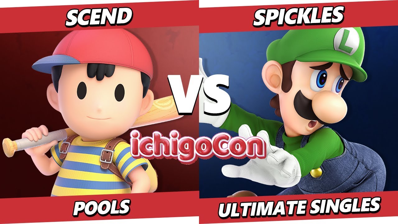 IchigoCon 2025 - Scend (Ness) Vs. Spickles (Luigi) Smash Ultimate - SSBU