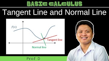 How to find the equation of the tangent line and normal line | Basic Calculus