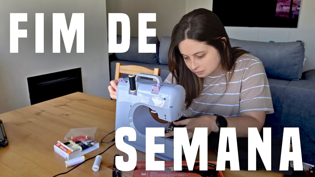Vlog do Meu fim de semana vivendo no Porto | Café, Treino e tentando costurar!